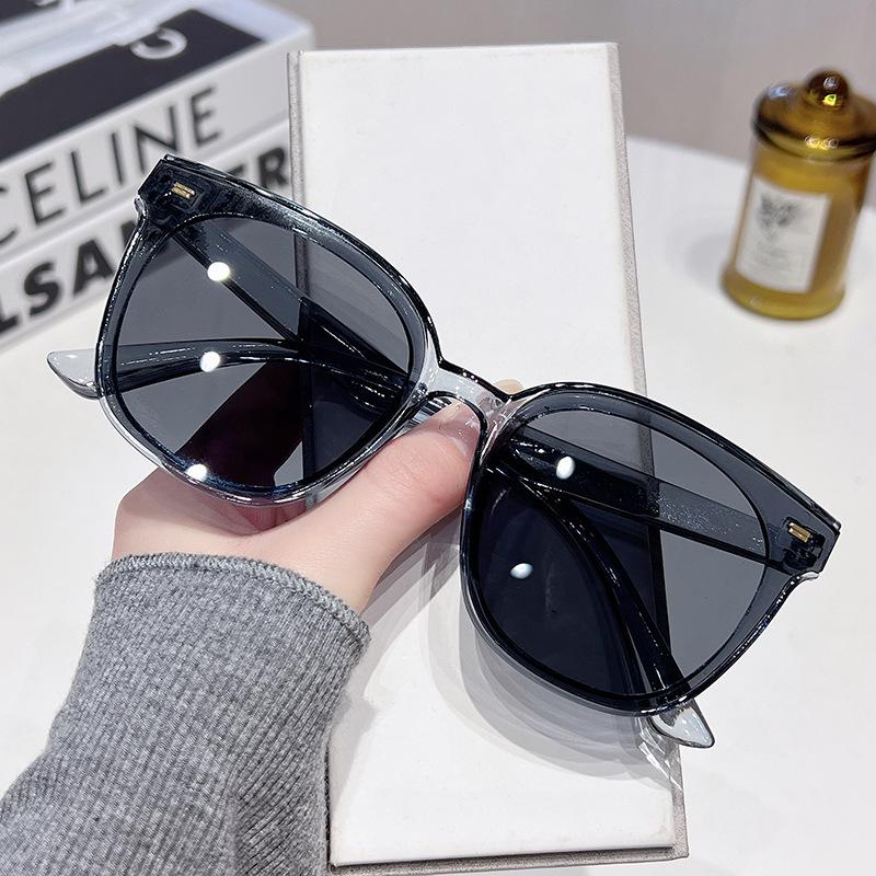 

Модные квадратные очки высокого класса, женские солнцезащитные очки с большой оправой и защитой от ультрафиолета, ретро-трендовые солнцезащитные очки Gm