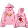 New Rapper Rose Print Trend Hoodie Korean Version Loose Casual Hooded Sweater Men