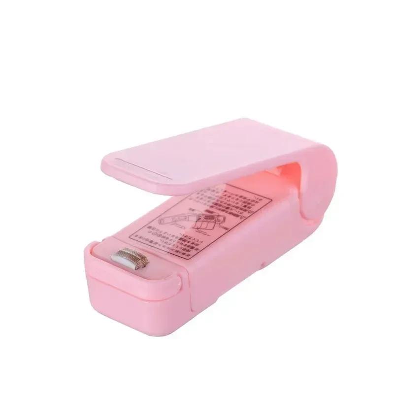 Sealing machine, small household portable mini vacuum food plastic sealing machine, plastic bag sealing machine, snack sealer розовый