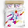 Soccer Balls Football Design Bedding Set 3pcs Duvet Cover Pillowcase Kids Adult Quilt Cover Double Bed Set Home Textile