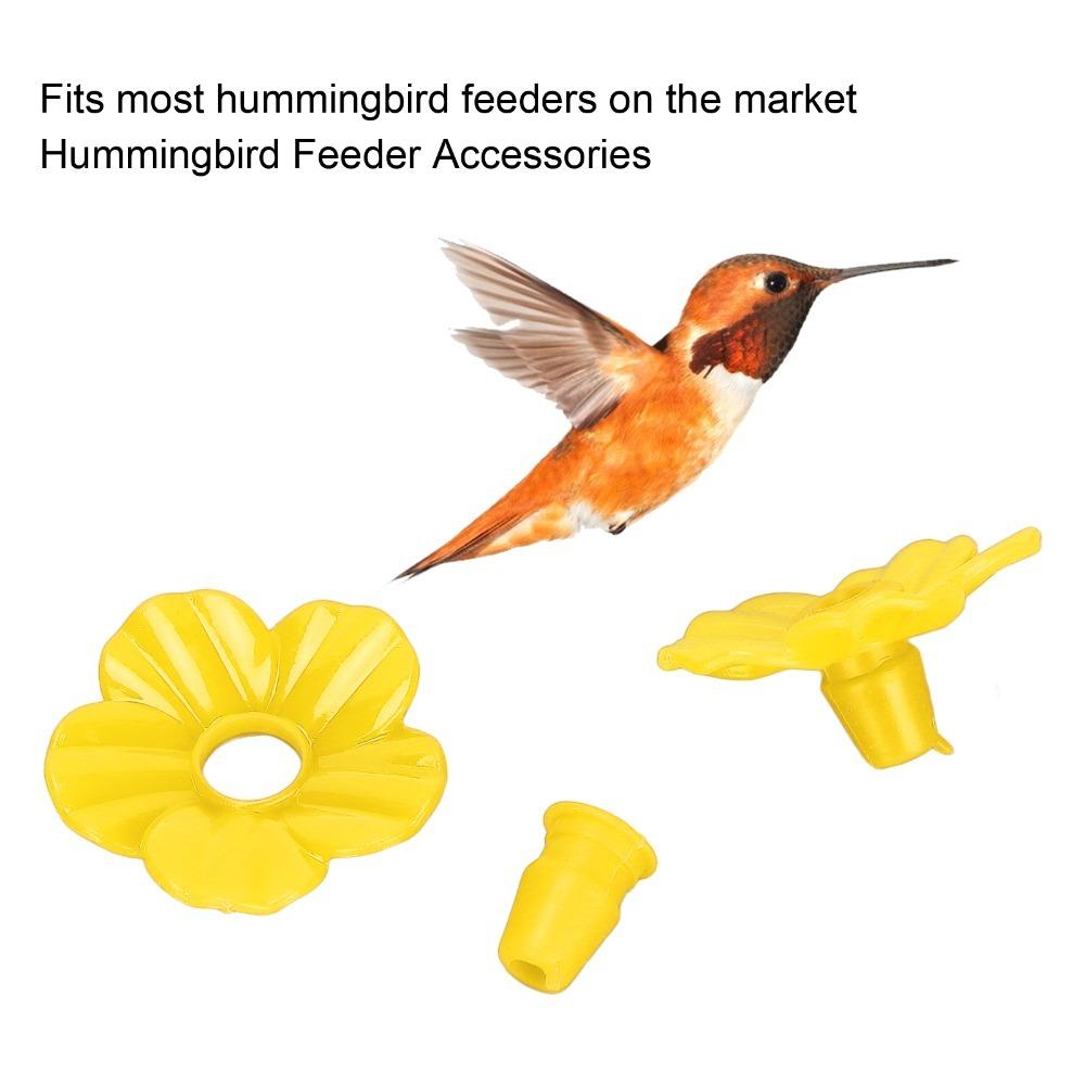 30 Sets Replaceable Bird Feeder Replacement Flowers Plastic Hummingbird Feeder Parts  Hummingbirds