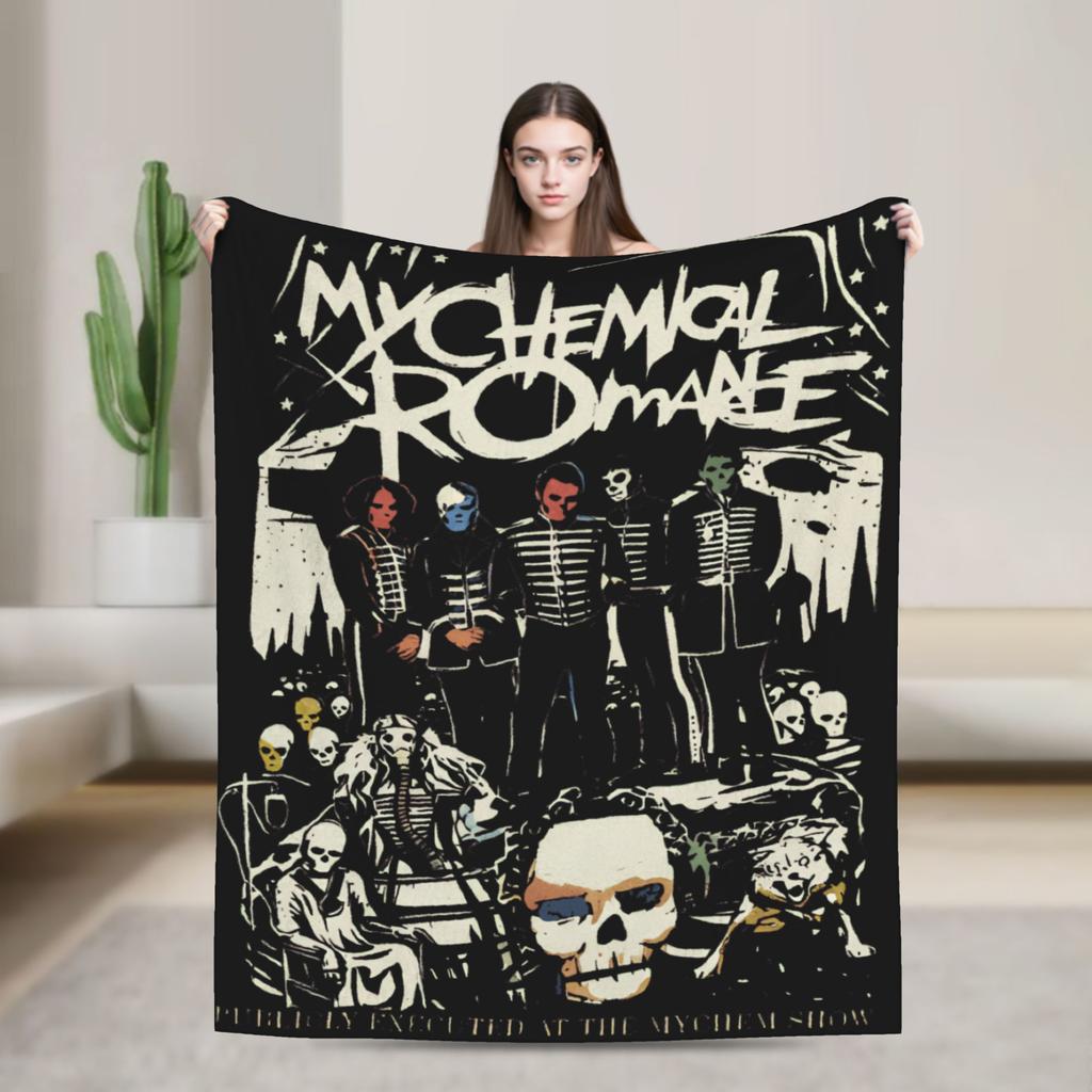 Gerard Way MCR VIntage   Blanket Quality Soft My Chemical Romance Throw Blanket Winter Students Living Room Fashion Bedspread