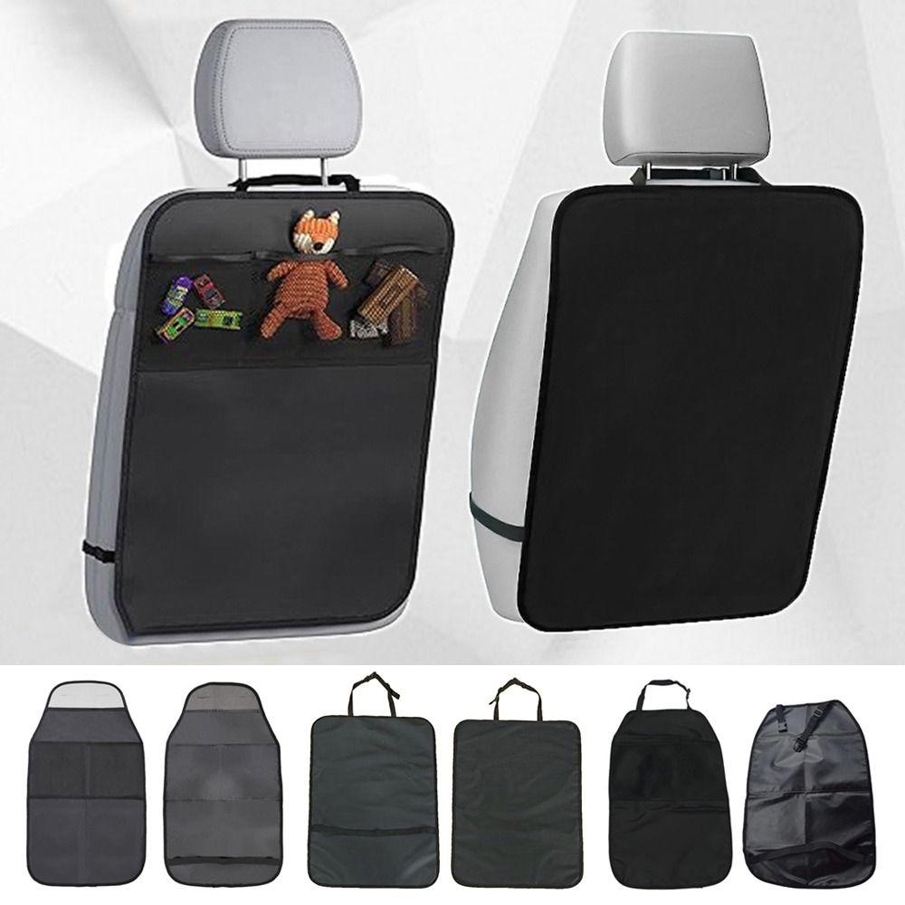 Multi-functional Back Seat Protector Cover Anti Mud Dirt Storage Bag Car Anti-kick Pad  Universal