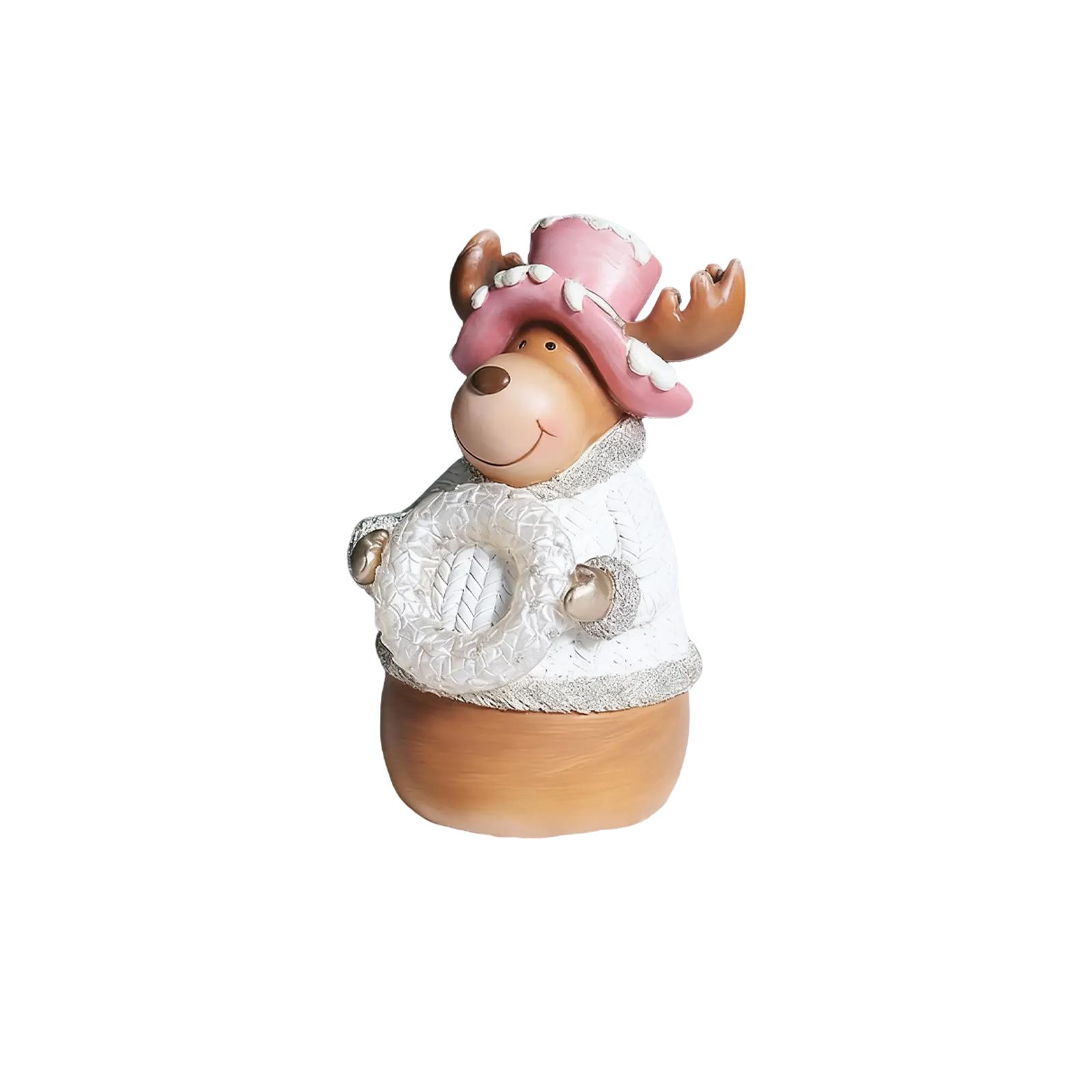 

Christmas Decoration Clearance! 1 Claus Resin Gold Decoration With Bells, Figurine, Christmas Figurine, Christmas Decorations One Size