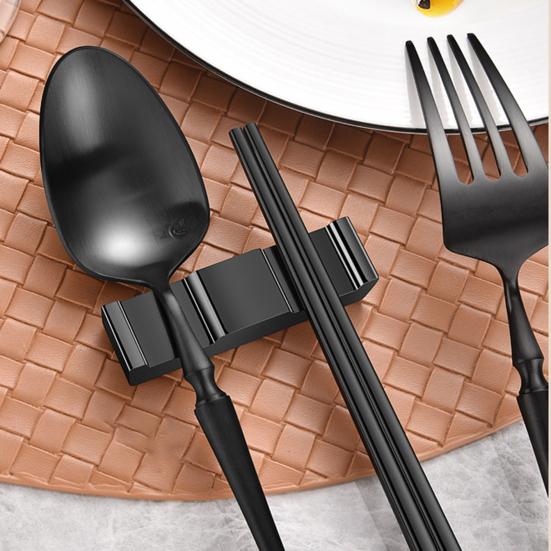 Nerezová podložka na hůlky Potravinová podložka na nože Snadné čištění Držák na příbory proti otiskům prstů ve stylu Palace