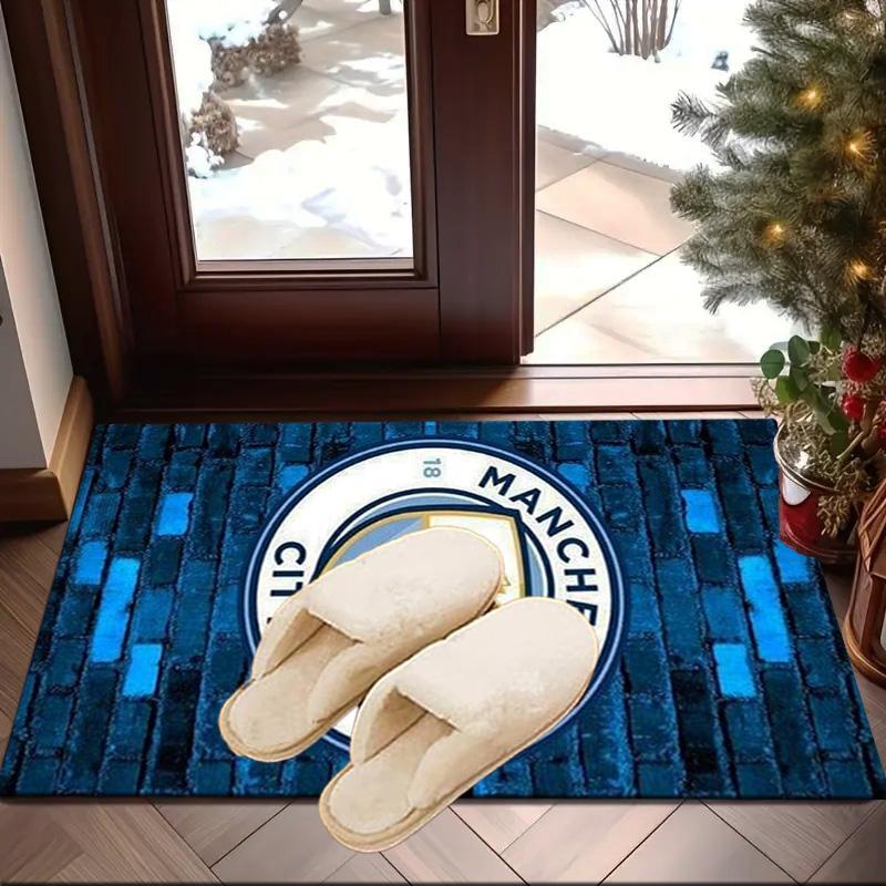 City Football Club Printed Area Rug for Office, Chair Rug, Decorative Carpet Floor Mat, Large Size Fan gifts Christmas gifts