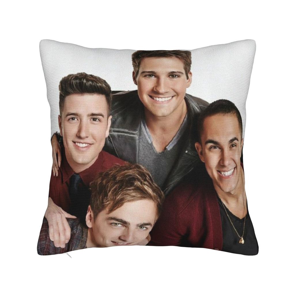Decorative Pillowcases BTR IN REAL LIFE WORLDWIDE 2025 TOUR Big Time Rush Car Throw Pillow Case Cover Square Multi Size