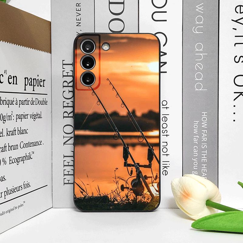 Angelrute bei Sonnenuntergang Motiv Handyhülle für Honor Huawei 200 Lite 100 400 PRO 80 90 X9 Magic 7 6 Lite 5 Pro Weiche Hülle