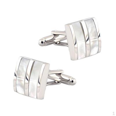 Fashion Charm Brass Shell Business Cufflinks Wedding Party Festival Gift