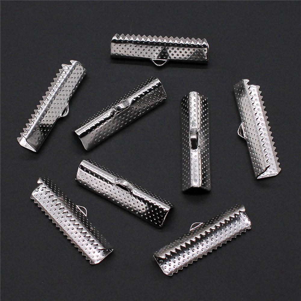 Bandenden Crimp-Clips Antikstil Zubehör für die Schmuckherstellung 8 Größen 4 Farben