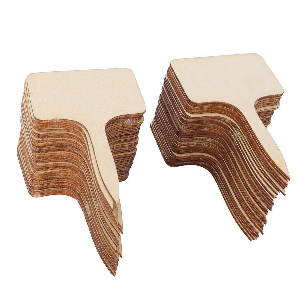Plant Labels Writable Thickened Wood Plant Identification Tags for Succulents Flowers Gardening Nursery