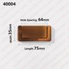 NAIERDI 5 Pieces Concealed Flat Furniture Handle Black Invisible Cabinet Pulls Aluminum Alloy Wardrobe Door Handles
