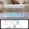2026 Desktop-Aquarium mit Licht Kleiner Fischbehälter für Wohnzimmer Ökologische Landschaft Goldfischglas All-in-One Kompaktes Aquarium Dekor