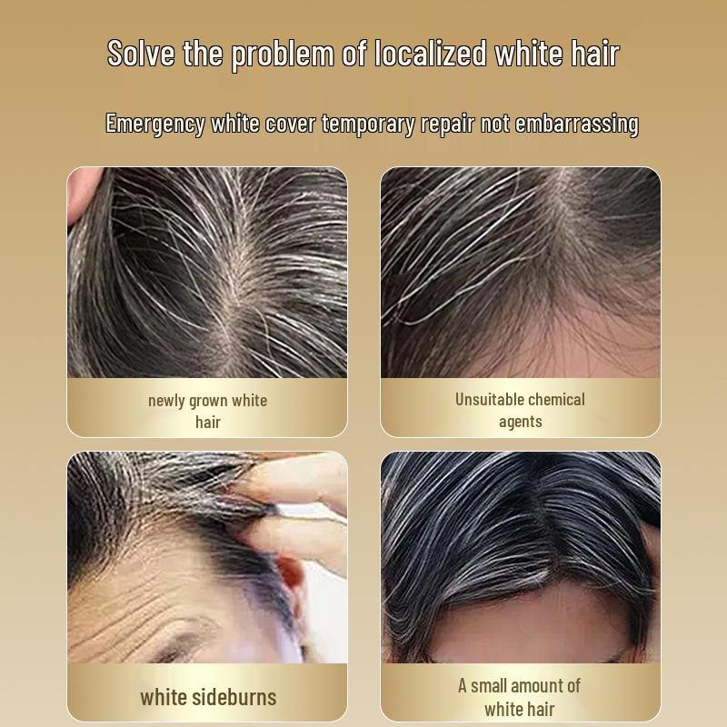 Plant Flower Fragrance Hair Color Pen: Quick White Hair Coverage, Temporary Hair Styling Stick, Waterproof & Sweatproof