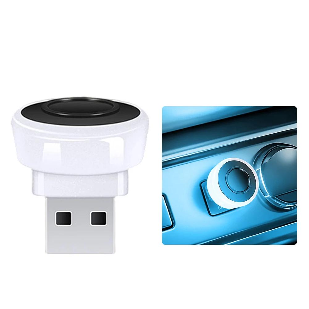 1Pc USB Mini Ambient Light LED Car Interior Atmosphere Lamp Plug and Play RGB Colorful Decoration Lamps Car Accessories