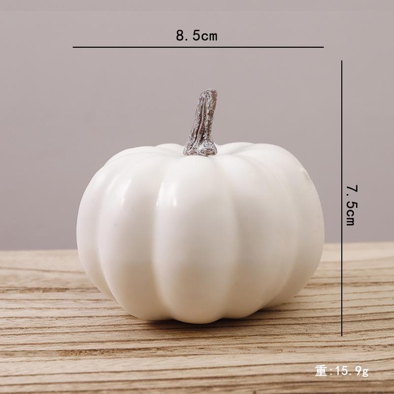 Foam Pumpkin Decor, Small Artificial Pumpkin Ornament, 8.5 cm Diameter for Home Shelf Centerpiece