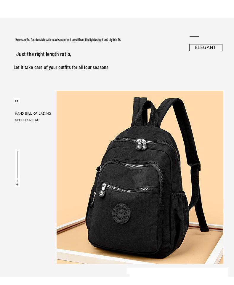 2025 Leichter, wasserabweisender Nylon-Reiserucksack für Damen - Vielseitig, Großes Fassungsvermögen für den täglichen Gebrauch