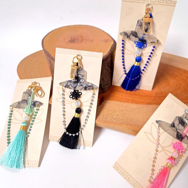 

Joseon Korean Traditional Hat Keychain 2 Types (Finished Product) Finished product (random color)