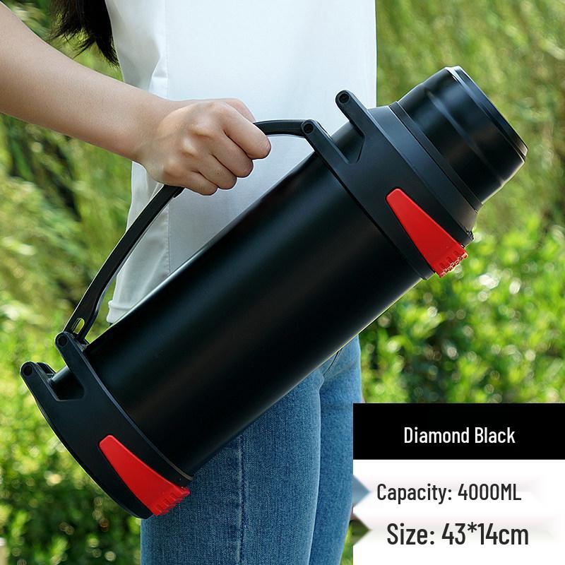 304 Stainless Steel 5L Thermos Flask - Large Capacity, Portable for Men & Women, Outdoor Car Use, Household Hot Water Bottle
