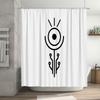 Unframed Boho Desert Sunset Wall Art Shower Curtain Southwestern Tribal Desert Landscape Nature Backdrop Bathroom Decor