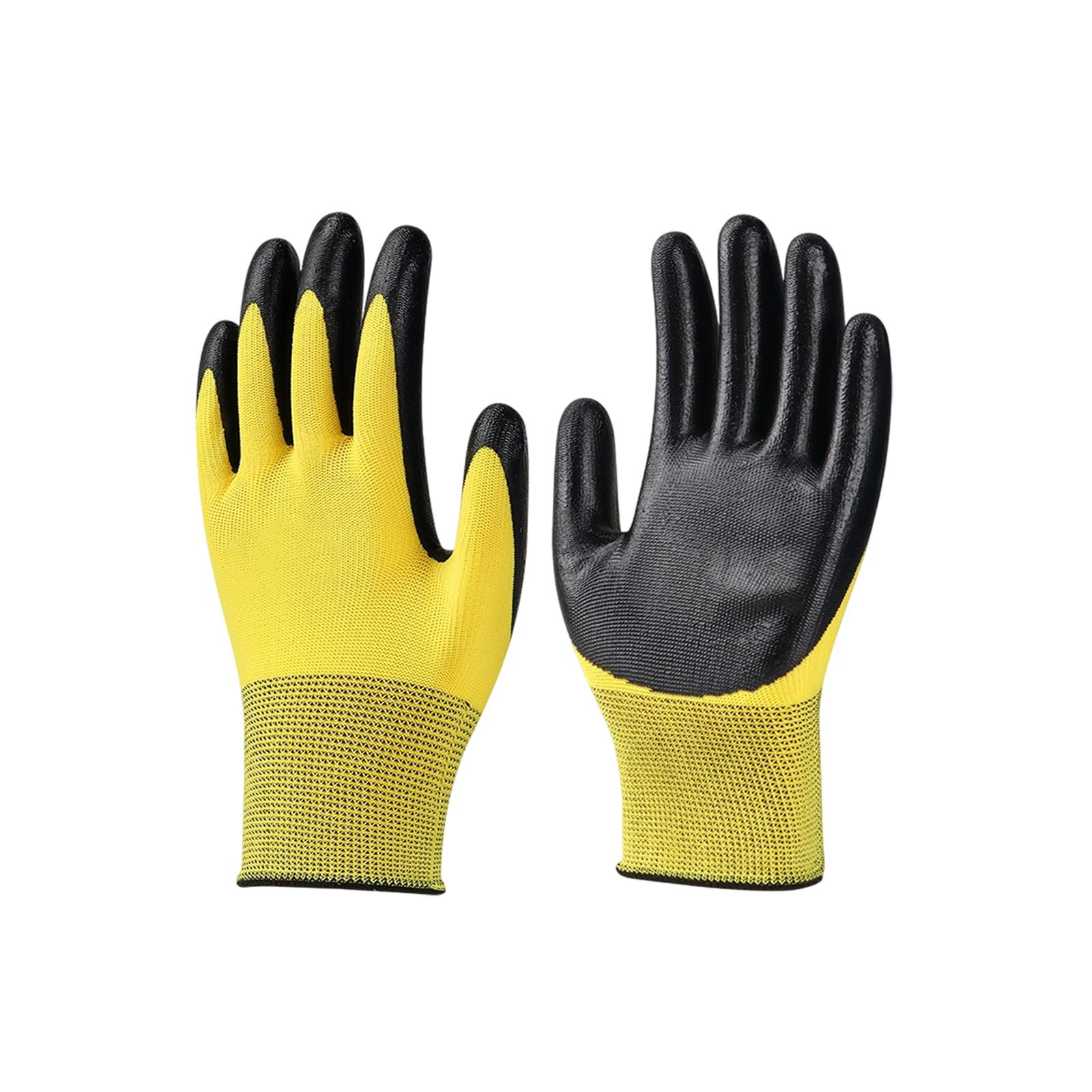Gloves, Work Gloves, Wear-resistant, Wear-resistant, Made Of Non-, And Breathable Rubber Latex. One Size
