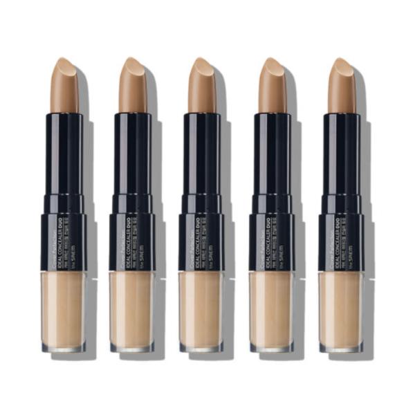 The Saem Cover Perfection Ideal Concealer Duo 4.2g (Stick) + 4.5g (Tip)  (3 Options)