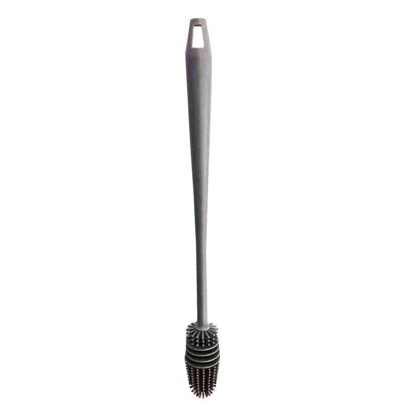 

Long Handle Multi-Purpose Cup Brush - Soft Bristles for Stain-Free Cleaning of Water Bottles, Milk Bottles, and More серый