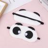 Roztomilý design Doplňky Plyšová panda obličej Oční maska na spaní Cestovní Měkká oční stínítko Přenosný kryt na spaní