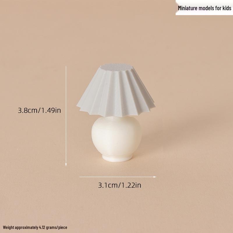 Dollhouse Retro Bedside Lamp Miniature Furniture Decoration