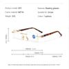 Frameless Edge-cutting Anti-glare Photochromic Glasses, Fashionable Metal Style Vintage Photochromic Glasses 3011