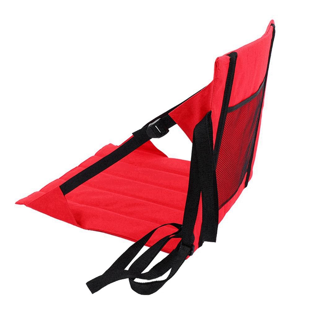 Portable Moistureproof Picnic Mat Outdoor Camping Beach Stadium Folding Seat Cushion Black