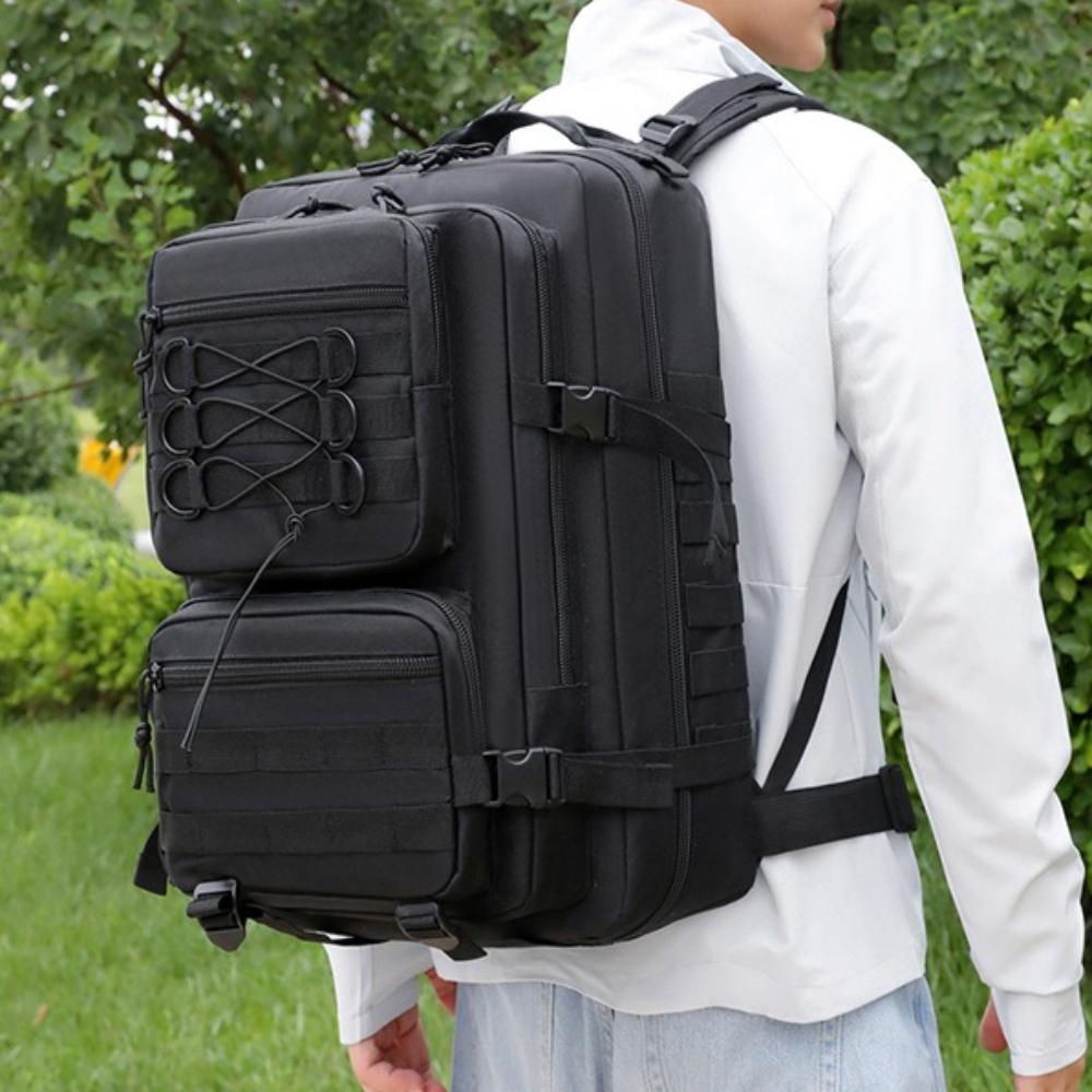 Spacious Wear-resistant Men's Tactical Outdoor Backpack Multi-purpose Bag Ideal for Hiking Camping Trekking Travel&Gear Storage