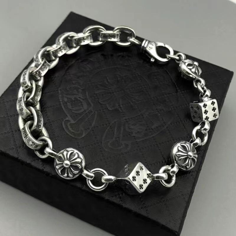 Vintage Cross Dice Bracelet: Wu Lin Personality for Couples