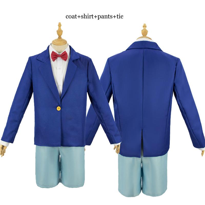 

Аниме Детектив Конан Косплей Костюм Пальто рубашка галстук короткие комплекты Эдогава Конан Взрослый кавайный Дети школьная форма комплекты для мужчин женщин Хэллоуин xl