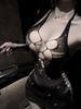 Sexy Mesh Halter Neck Temptation Backless Bodysuit Hot Crystal Costume Dress Elegant Mesh Lace Sheer Fashion Women Xe28
