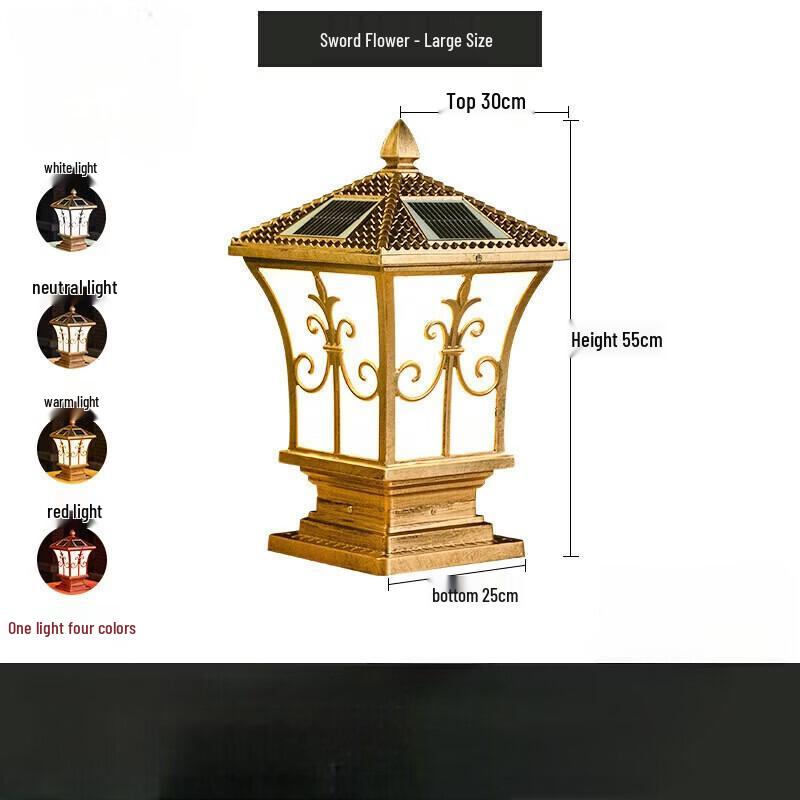 NuFeng Solar Outdoor Post Light