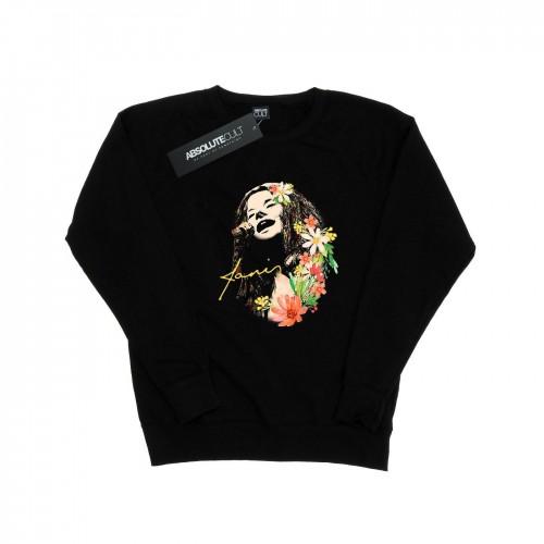 Janis Joplin Womens/Ladies Floral Pattern Sweatshirt