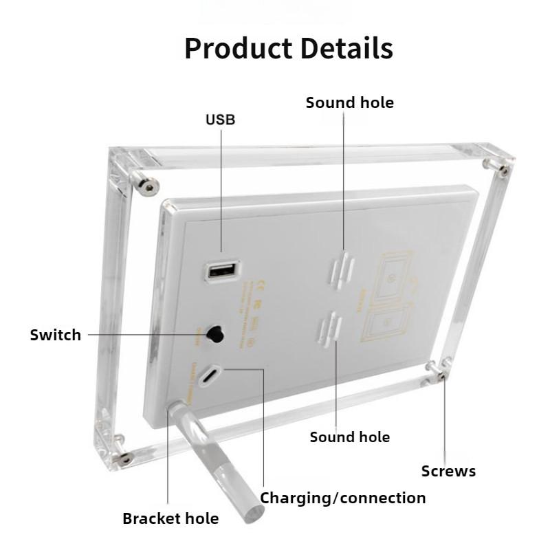 7 Inch Remote Transmission Electronic Album Acrylic WIFI Digital Photo Frame Intelligent Touch Screen Cloud Picture Frame