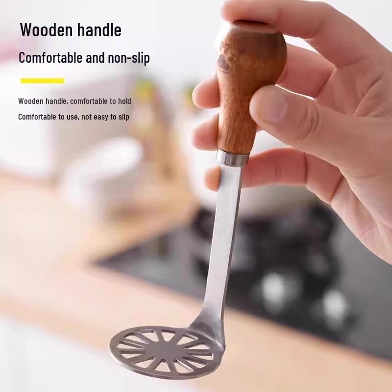 Nerezová kuchyňská mačkadlo na brambory a dětskou stravu