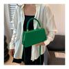 Elegant Solid Color Small Square Bag  Trendy Minimalist Faux Leather Shoulder Handbag Fashion Crossbody Purse CLE