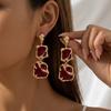 Medieval Drip Glaze Premium Earrings French Light Luxury Retro Irregular Geometric Design Retro Earrings