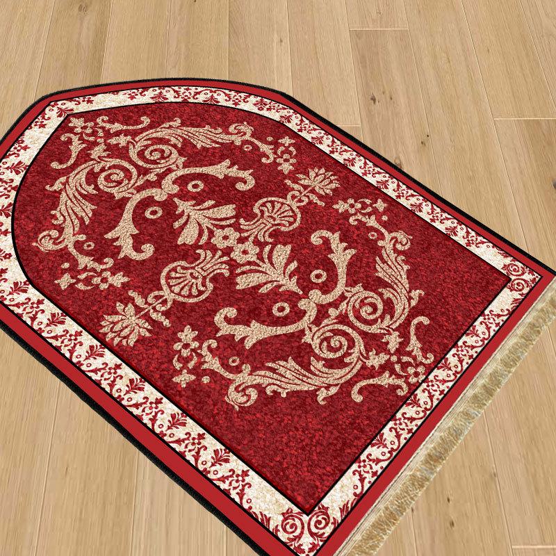 Ethnic Style Living Room Mats: Dirt-Resistant, Easy-Care, Absorbent, Printed Patterns, Tassels & Fringe Carpets