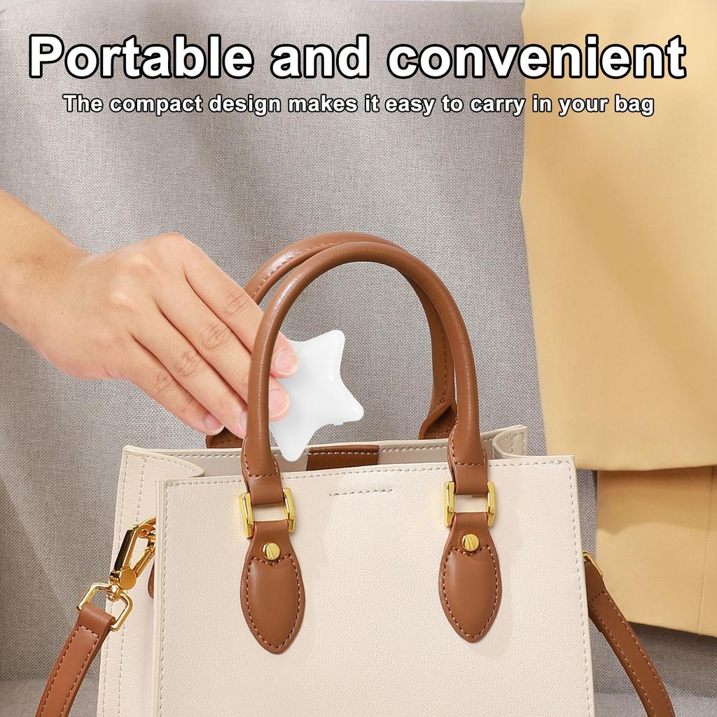 BagPendant Handbag Light Heart Round Star Shaped Bag Lamp Touch Sensor Purse Night Light with Keychain Clip Xmas Gifts for Women