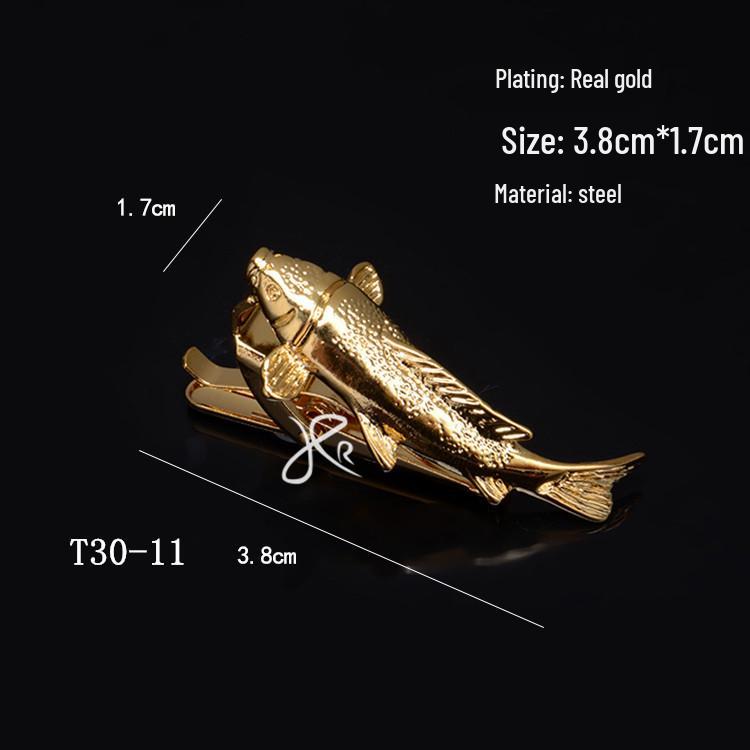 Herren Krawattennadel Kollektion: Goldene Brille, Schlüssel, Anker, Blätter, Schnurrbart, AK, Saxophon, Angelhaken, Pfeife, Kugel, Kragenclips