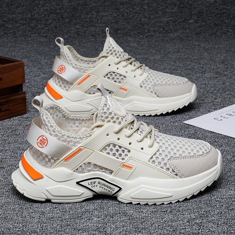 Fashion Summer Men Casual Shoes Fashion Sneakers Men Mesh Lightweight Breathable Slip On Outdoor Walking Shoes