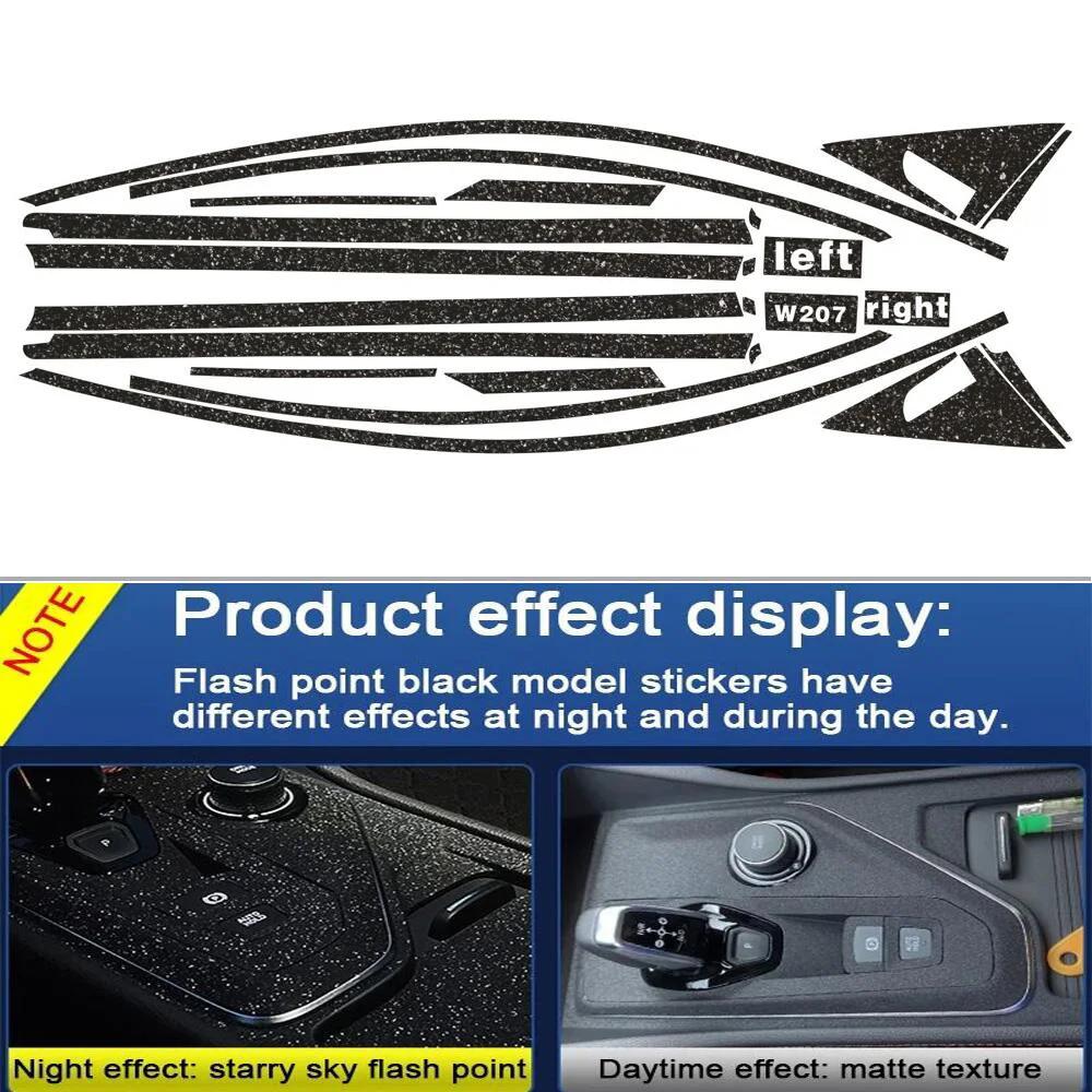 

Для Mercedes Benz E Class W207 2009-2016 Седан Хром Деліт Віконних Рамок Затемнення ABC Стійок Глянцеві Чорні Наклейки