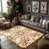 Fluffy Area Rugs Non Slip Washable Indoor Outdoor Carpet Modern Abstract Geometric Pattern Home Decor Living Room Bedroom Floor