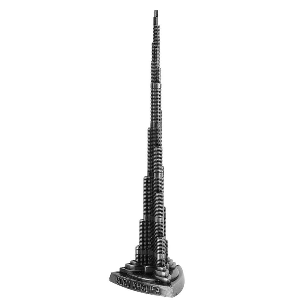 Burj Khalifa Tower Model Alloy Miniature Dubai Tower Model Arts Craft Office Home Desktop Decor