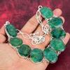 Zambian Emerald Necklace 925 Solid Sterling Silver Adjustable Chain Necklace Gift For Women, Handmade Gemstone Jewelry Necklace