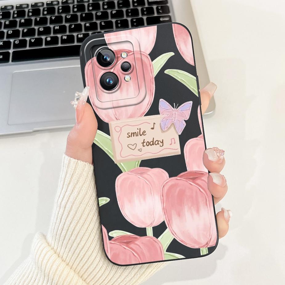 For Realme GT2 Pro Case RMX3301 Cute Fashion Cartoon Cover Shockproof Phone Case For Realme GT 2 Pro RealmeGT2 RMX3310 Soft Bags